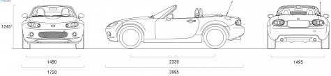 2007 Mazda MX-5 Cabriolet blueprint